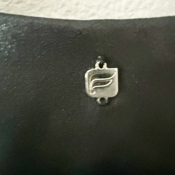 FABLETICS | On the Go Midi Sports Bra Faux Leather Look Back Cutout | Large - Picture 4 of 6